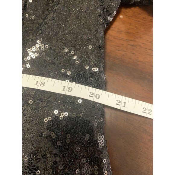 Boohoo Puff Sleeve Sequin Cocktail Mini Dress Size 20 - Picture 6 of 9